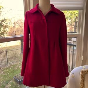 Red Tulle from Anthropology Coat Size Medium